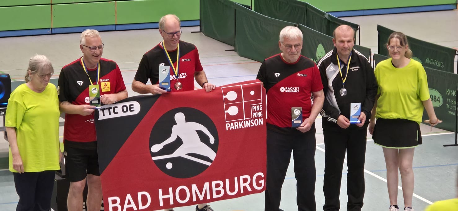 Überragender Erfolg der Ping Pong Parkinson Gruppe beim Schwebebahncup in Wuppertal