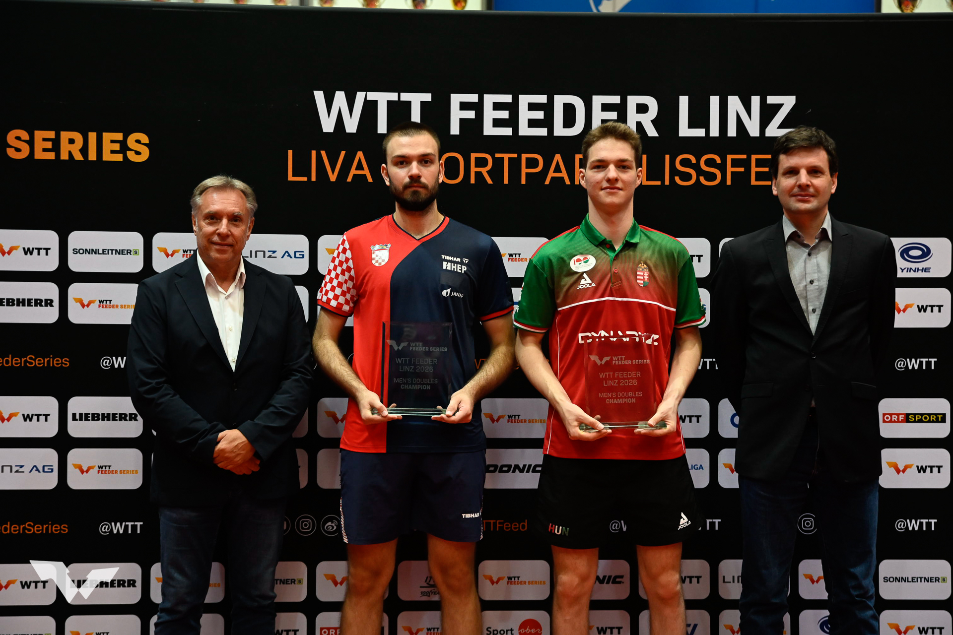 WTT Feeder Linz 2026: Ivor Ban und Csaba András krönen starke Turnierwoche mit Doppel-Titel
