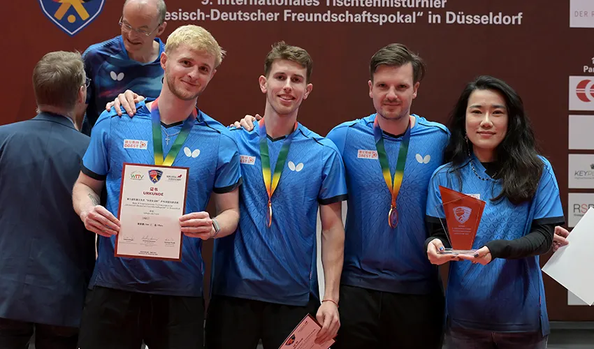 Benno Oehme gewinnt Friendship Cup in Düsseldorf – Tischtennis verbindet Deutschland und China