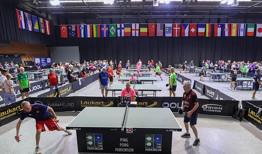 PingPongParkinson-Weltmeisterschaft: Bad Homburg mit 13 Teilnehmern in Hannover