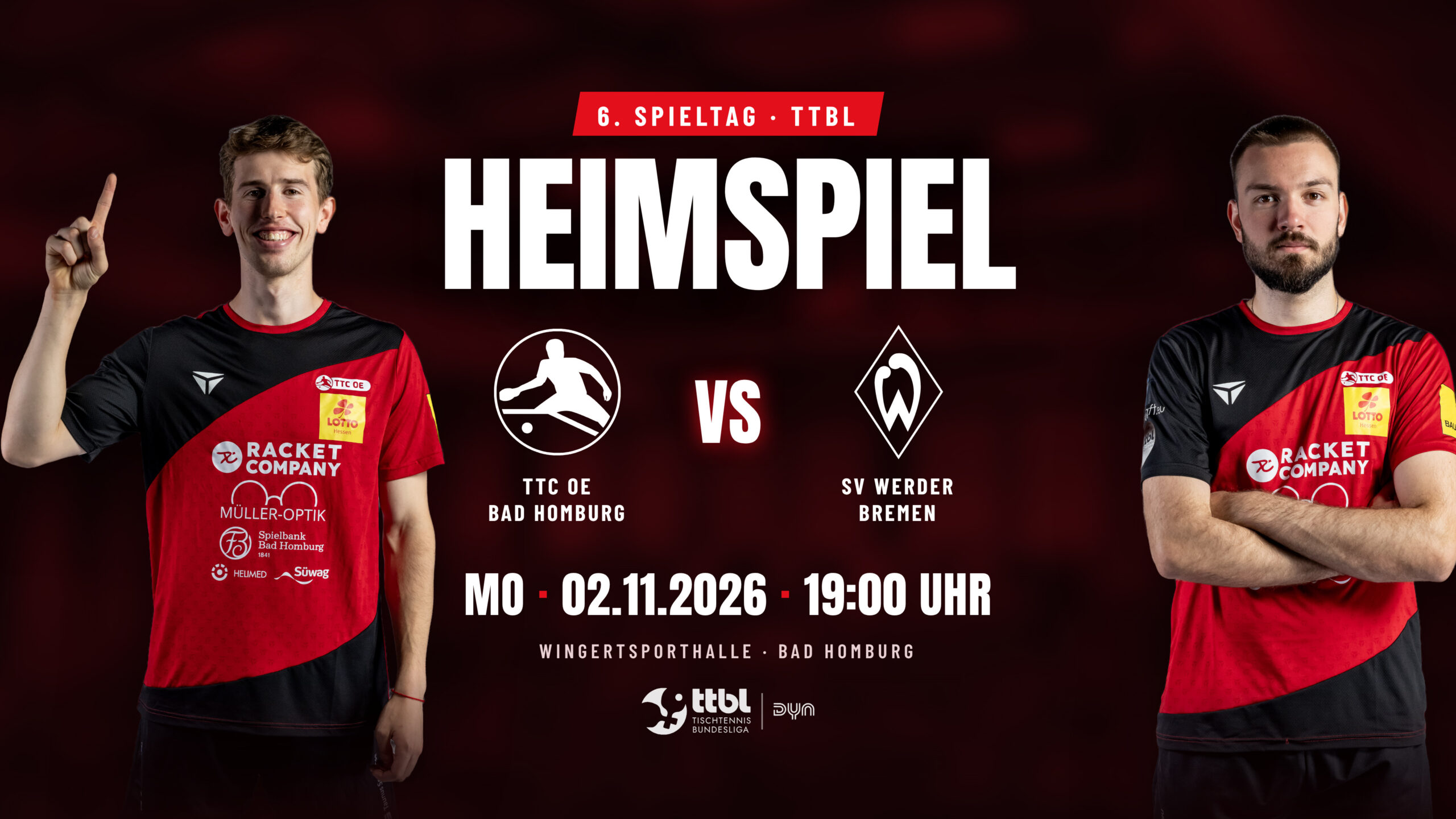 TTC OE gegen Werder Bremen: Bundesliga kehrt nach Bad Homburg zurück